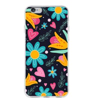 PrintiFy Apple  iPhone 6S ile Uyumlu 1mm Slim Fit Retro Renkler 1 Baskılı Şeffaf  Kılıf