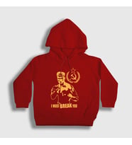 Presmono Unisex Çocuk Kırmızı Soviet ivan Drago Film Rocky Kapüşonlu Sweatshirt 250350tt (Kırmızı)
