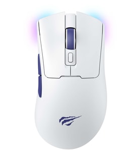 Gamenote MS966SE Kablosuz Gaming Mouse - Mavi/Beyaz – 3 Mod Bağlantı, 10000 DPI, RGB, BT V5.2