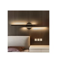 Sare Aplik Modern Tasarım Gün Işığı Ledli Banyo - Mutfak - Salon Led Duvar Aplik (Siyah)