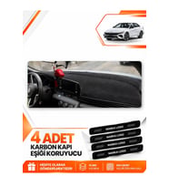 HYUNDAİ ELANTRA (2020-2026) Uyumlu Ön Torpido Koruma Kılıfı Halısı - Siyah