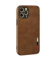 İphone 12 Pro Max Kılıf Loop Deri Silikon - Kahverengi