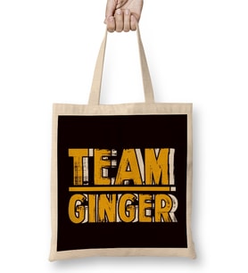 Team Ginger Redhead Squad Red Orange Hair Haired Irish Bez Çanta Uzun Saplı