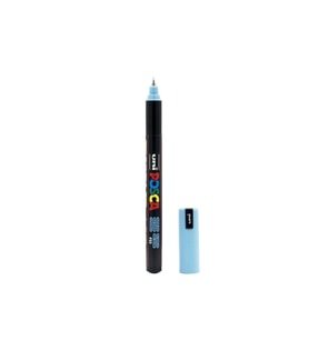 Uni-Ball Markör Boyama Posca Su Bazlı Poster 0.7 MM Açık Mavi (6 Lı Paket)