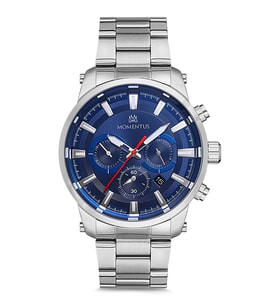MOMENTUS SC223S-11SS KRONOLU-TAKVİMLİ-WR 10ATM- ÇELİK ERKEK KOL SAATİ