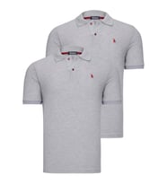 İKİLİ SET T8561 DEWBERRY ERKEK TSHIRT-GRİ-GRİ (Karışık)
