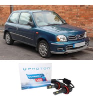 Nissan Micra K11 Led Xenon Uzun + Kısa Far Ampulü H4 Ultimate Yeni Seri Beyaz 1992-2002