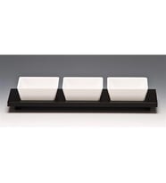 K-6006 MODEL AKRİLİK STANDLI MELAMİN ÇEREZLİK 3 LÜ