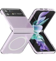 Samsung Galaxy Z Flip 3 Kılıf Magsafe Wireless Kablosuz Şarj Uyumlu Manyetik Şeffaf Kapak
