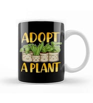 Cute Adopt a Plant Succulent & Gardening Planting Kupa Bardak Porselen
