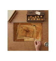 Vintage Eski Mektuplar Tasarımı 240 parça Ahşap Puzzle Ahşap Kutuda MP00435