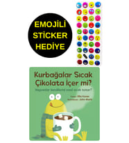 EMOJİLİ  STİCKER HEDİYE  - OKUL ÖNCESİ RESİMLİ KİTAPLAR  - KURBAĞALAR SICAK ÇİKOLATA İÇER Mİ ?