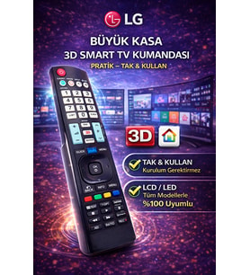 LG TV Kumandası Büyük Kasa 3D Smart – LCD LED Tüm Modellerle Uyumlu Kumanda
