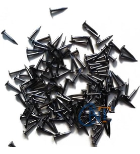 Klips, Menteşe, Ayağı Çivisi 9mm Çelik - Siyah 10gr