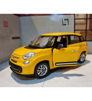 WELLY Koleksiyon 1 / 24 Ölçek Fiat 500L Sarı Model Metal Araba