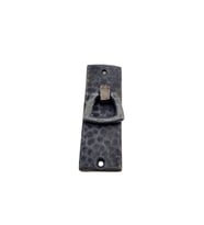 Antika Tarz Dekoratif Pirinç Dik Dövme Mobilya Kulbu - 90x31 Mm, Oksit