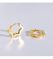 14 Ayar İtalyan Altın Yıldız Küpe 2,8 gr