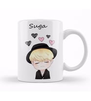 Chibi Face Suga Bts Kupa Bardak Porselen