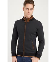 1021 DEWBERRY ERKEK SWEATSHIRT-BALIKSIRTI ANTRASİT