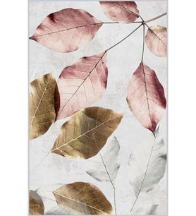Eliana Home Baskılı, Yıkanabilir Kaymaz Taban Salon Halısı LNA1300 100x150 cm (Pembe)