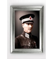 Gümüş Çerçeveli Atatürk Tablo cv885