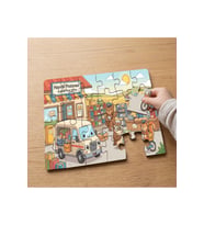 Hayvan Postanesi - Sevimli Hayvanlar Tasarımlı 24 Parça Ahşap Çocuk Puzzle