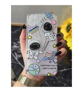 Iphone 16 Uyumlu Baskılı Şeffaf Telefon Kılıfı