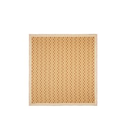 Bursa İpek Koyu Gold Monogram İpek Eşarp