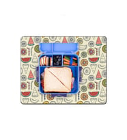 MAtGo School Meyve Partisi Krem Sıvı Geçirmez Beslenme Matı Kaymaz Yıkanır Okul Yemek Pad 35x45cm