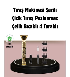 Şarjlı Titanyum Bıçaklı Saç Kesme Makinesi