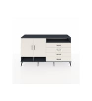 Kronos Konsol 5 Raflı 4 Çekmeceli 2 Kapaklı 176x59x99 Antrasit-Aytaşı