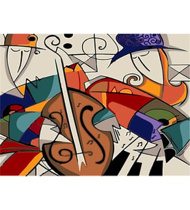 Picasso 2 Sayılarla Boyama Seti 50x65 cm (Tuvale Gerili)