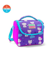 Coral High Kids Mor Pembe Kedi Desenli Thermo Beslenme Çantas 11704