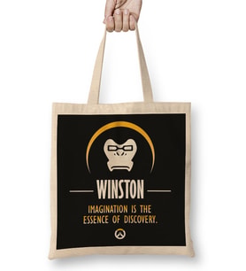 Winston Imagination Is The Essence Of Discovery Overwatch Bez Çanta Uzun Saplı