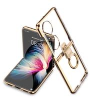 Huawei P50 Pocket Kılıf Zore Yüzüklü Kıpta Kapak Huawei P50 Pocket GKK