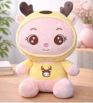 Sarı Peluş Oyuncak Baby Milo Geyik - 30 cm (Sarı)