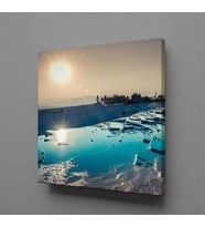 PAMUKKALE TRAVERTENLERİ KANVAS TABLO 170x170cm