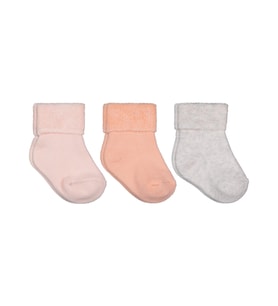 Civil Baby Basic Kıvrık Havlu 6-18 Ay 3'lü Bebek Kız Çorap Set - Standart 12 Ay