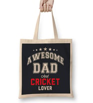 Fathers Day Awesome Dad And Beer Lover Bez Çanta Uzun Saplı