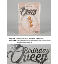 Mika Taç Birtday Queen - Gümüş