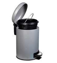GRİ 12 Litre ELİT Banyo Seti Pedallı Çöp Kovası LÜKS Mutfak BANYO Çöp KUTUS
