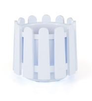 Omnipazar SO-İS04 İstanbul Dekoratif Yuvarlak Saksı 14,1 lt No 4 Beyaz (01001)