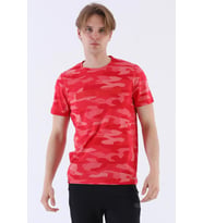 Maraton Regular Erkek Bisiklet Yaka Kırmızı T-shirt