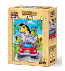 Art Kids Kaptan Fil 16 Parça Ahşap Puzzle