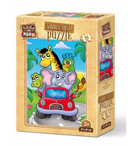 Art Kids Kaptan Fil 16 Parça Ahşap Puzzle
