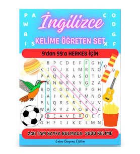 İngilizce Kelime Öğreten Kitap Seti (3000 Kelime Öğren)