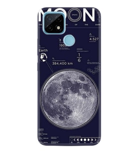 Realme C21 Kılıf Desenli Silikon Siyah Mermer