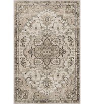 Eliana Home Baskılı, Yıkanabilir Kaymaz Taban Salon Halısı LNA0795 100x150 cm (Bej)
