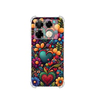 PrintiFy İnfinix Note 40 Pro ile Uyumlu Düşlerin Dansı Serisi Çiçeklerin Dansı Tasarımlı Uv Baskılı Köşe Korumalı Antişok Kılıf