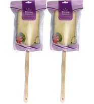 Derma Naturel Palmiye Örme Sopalı Banyo Sırt Lifi (8*24CM) MS-09 (2 Li Set)